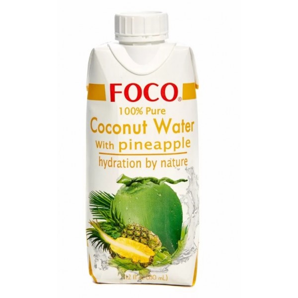 Foco кокосовая вода ананас, 330мл