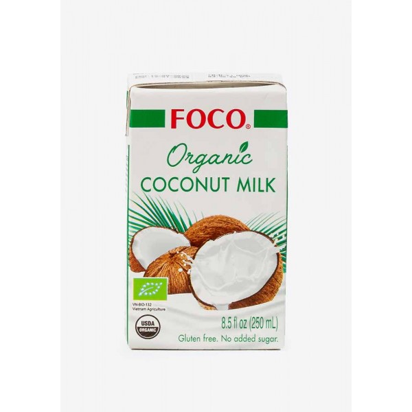 Органическое кокосовое молоко Foco, 250мл