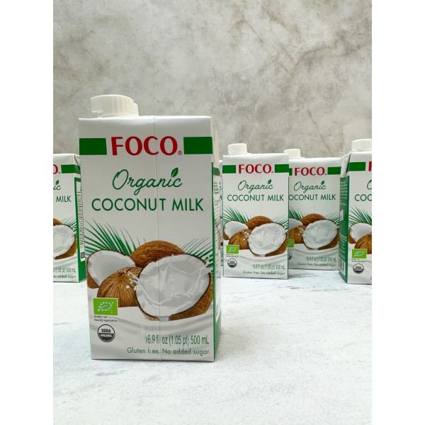 Органическое кокосовое молоко Foco, 500мл